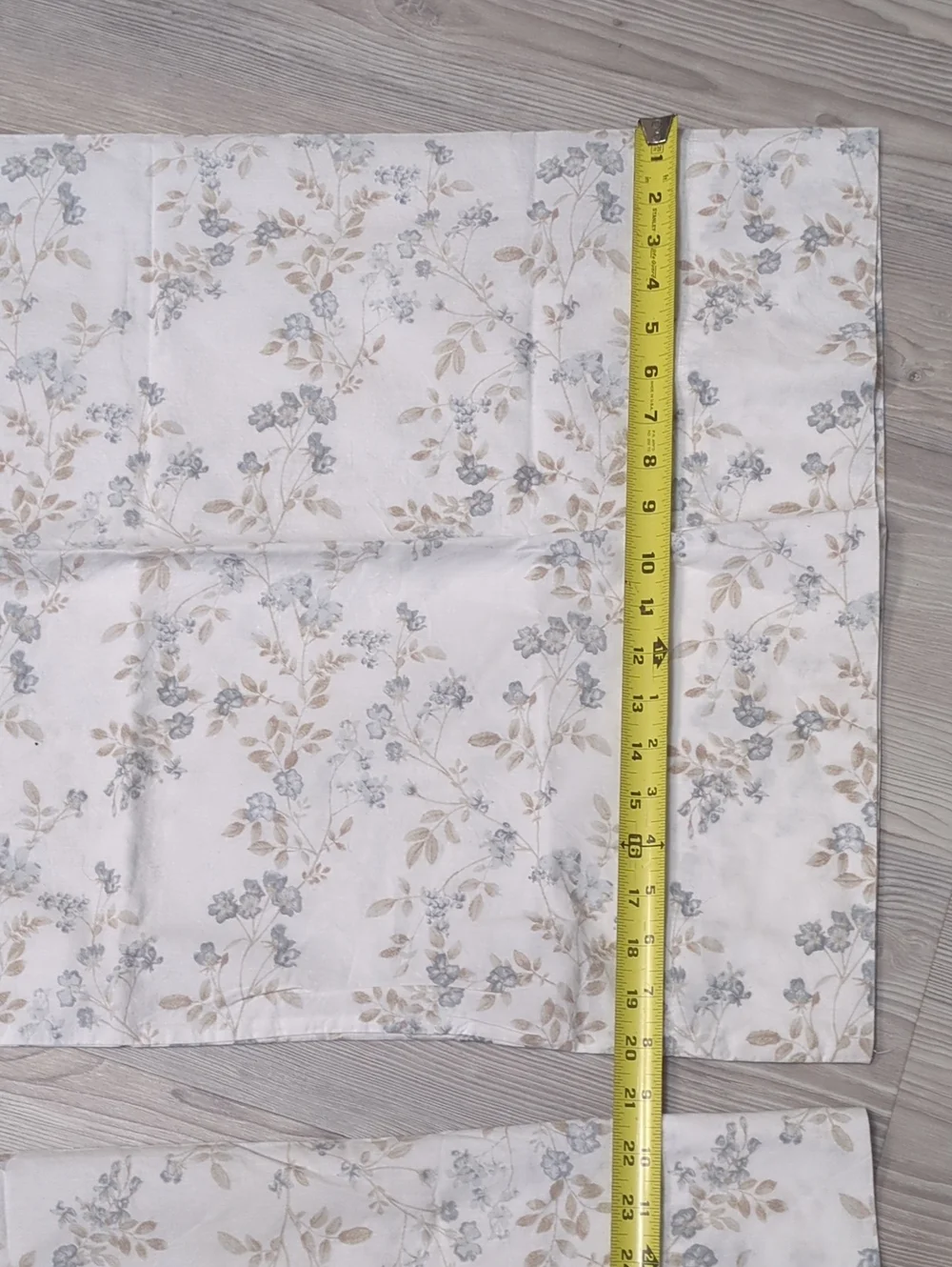 Laura Ashley Full Flat Sheet 2 Pillowcases 3 Piece Blue Floral Cottagecore Cotto